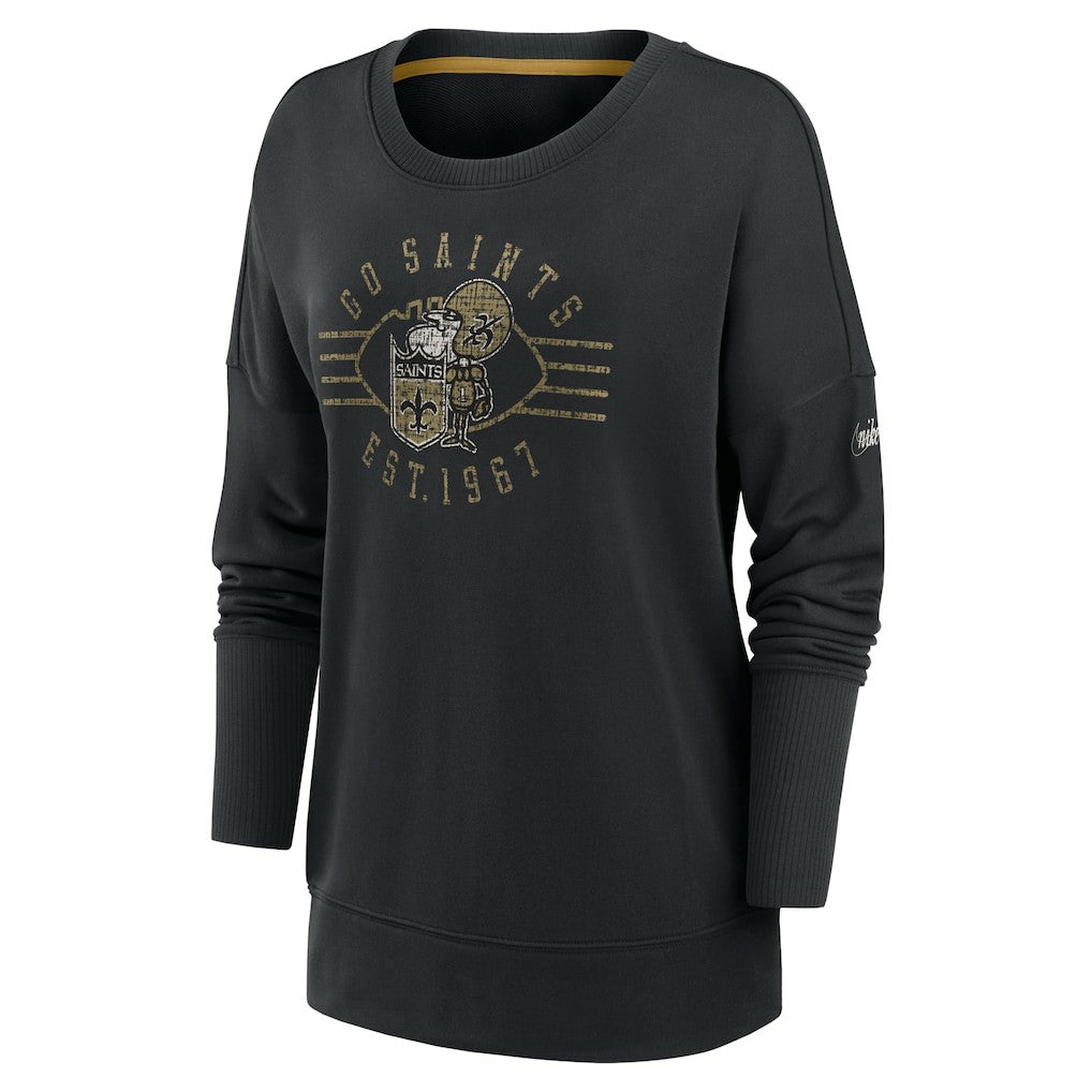 Women's Rewind Playback Icon Performance Pullover Sweatshirt - New Orleans Saints Pullover