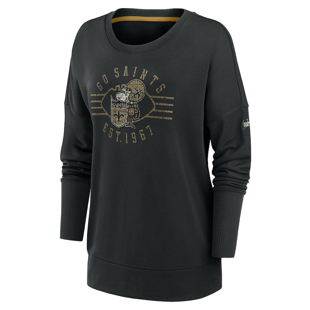 Women's Rewind Playback Icon Performance Pullover Sweatshirt - New Orleans Saints Pullover