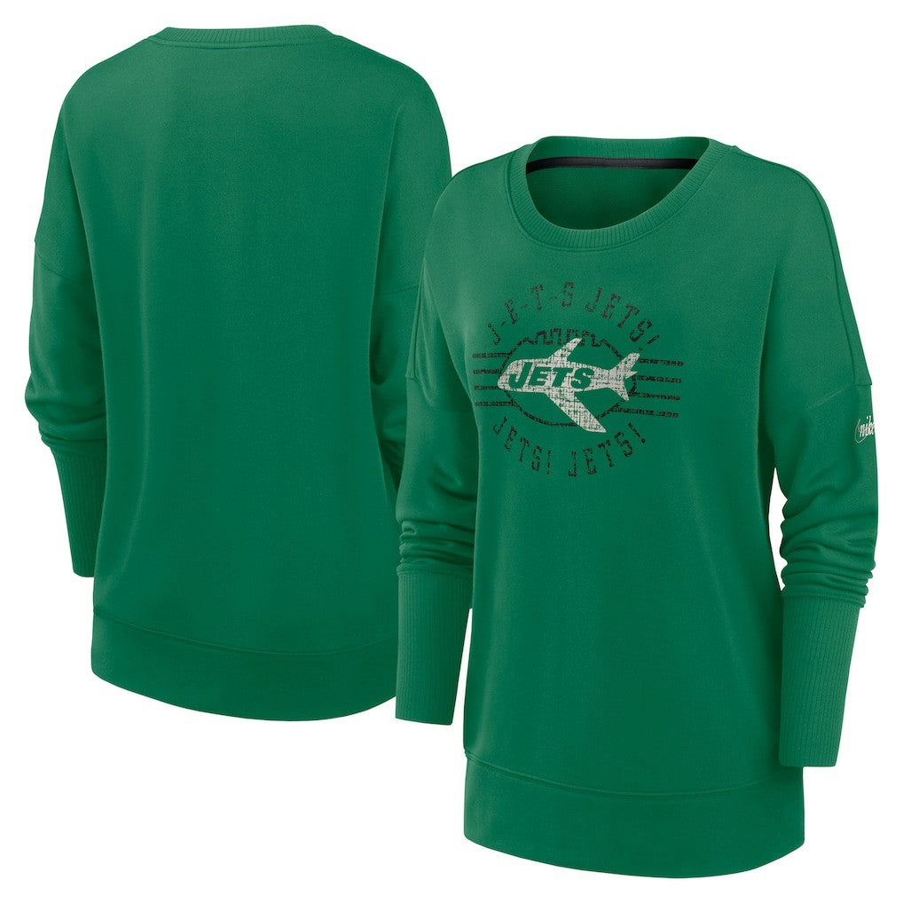 Women's Rewind Playback Icon Performance Pullover Sweatshirt - New York Jets Pullover