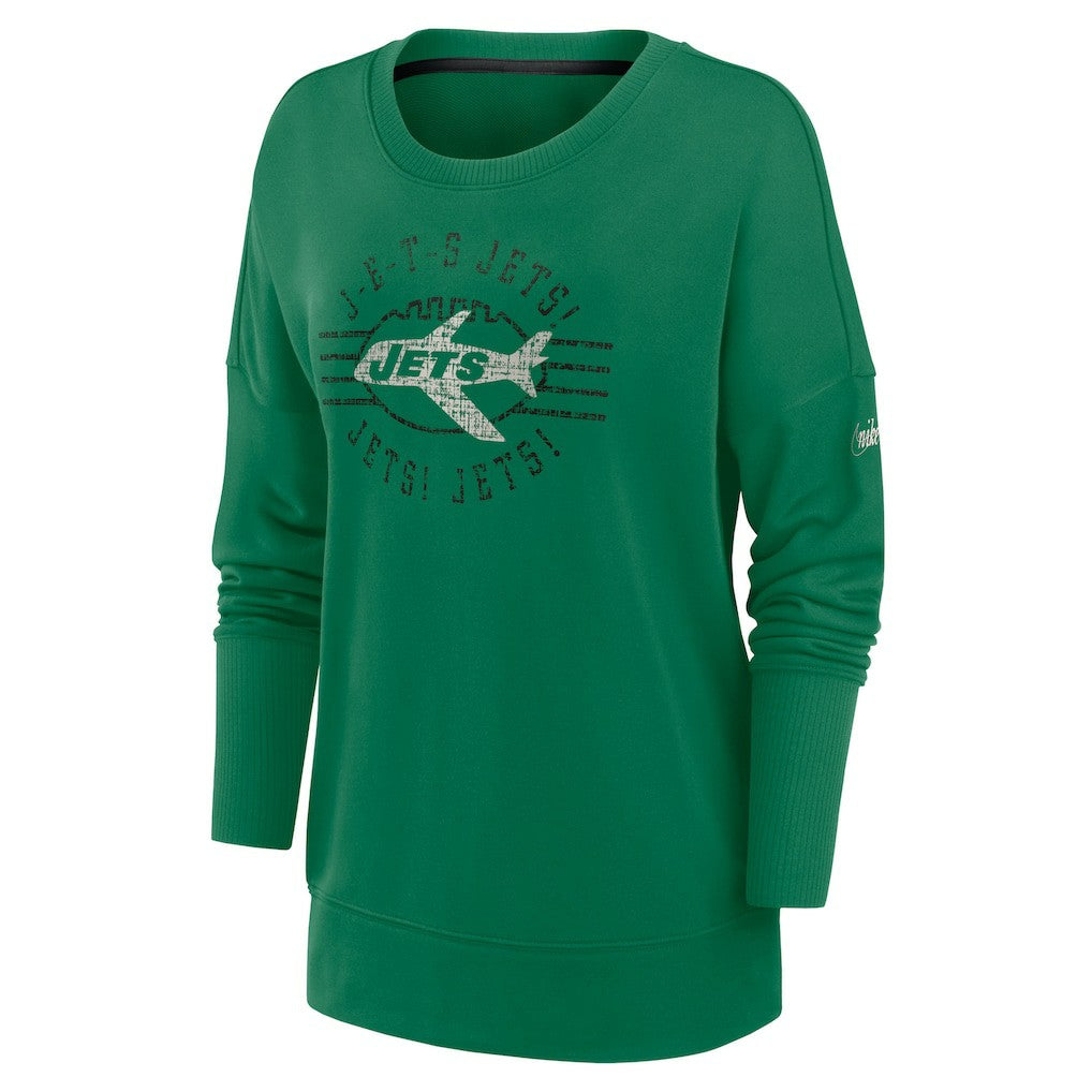 Women's Rewind Playback Icon Performance Pullover Sweatshirt - New York Jets Pullover