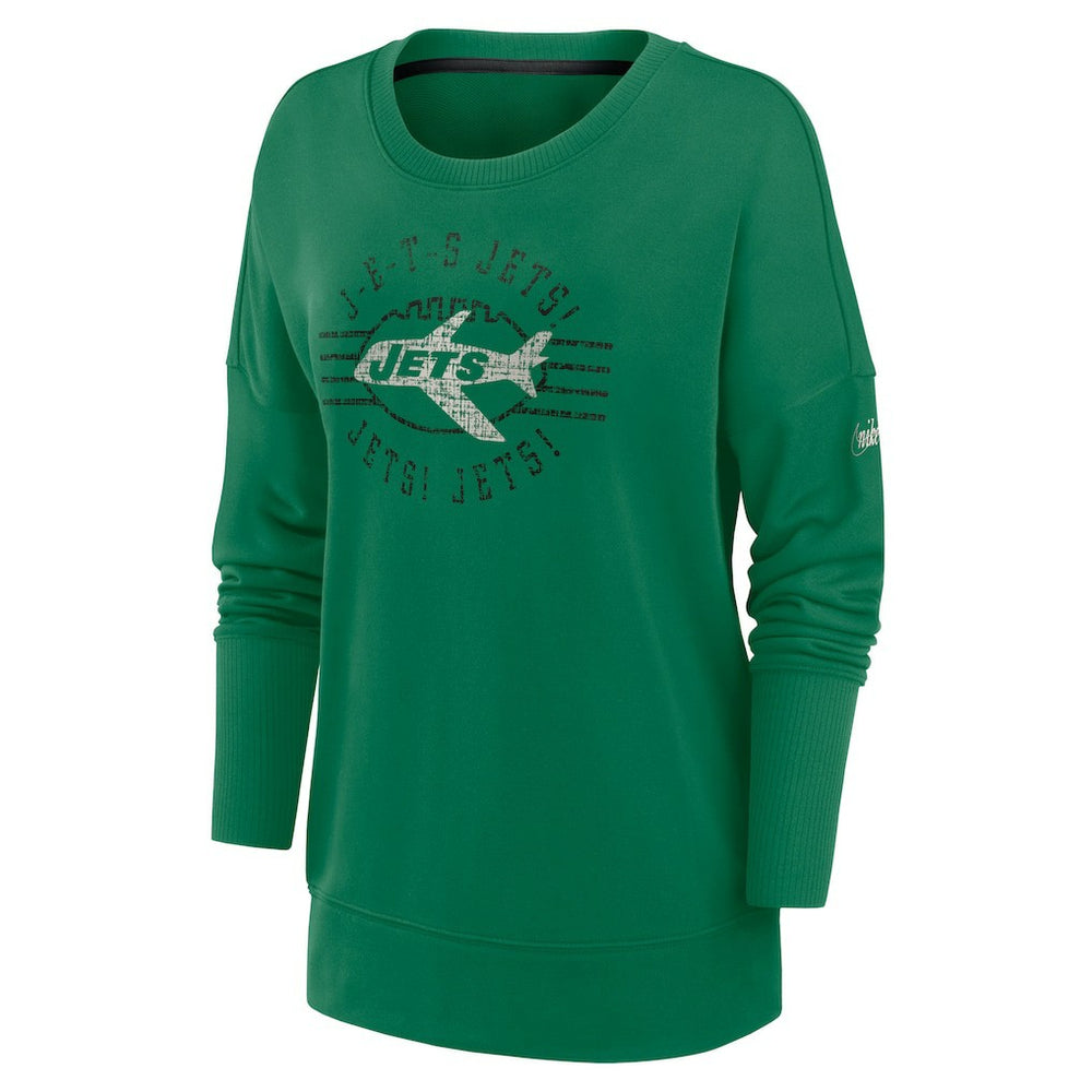 Women's Rewind Playback Icon Performance Pullover Sweatshirt - New York Jets Pullover