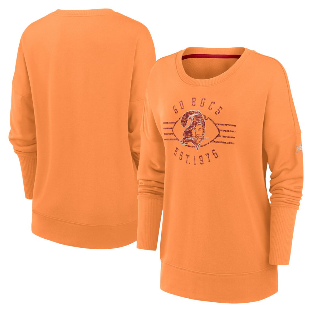 Women's Rewind Playback Icon Performance Pullover Sweatshirt - Tampa Bay Buccaneers Pullover
