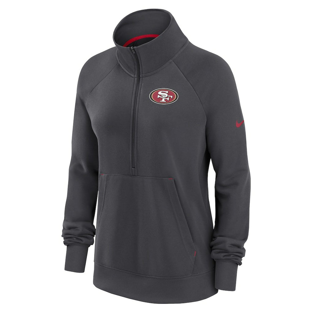 Women's Premium Raglan Performance Half-Zip Sweatshirt - San Francisco 49ers Sweatshirts