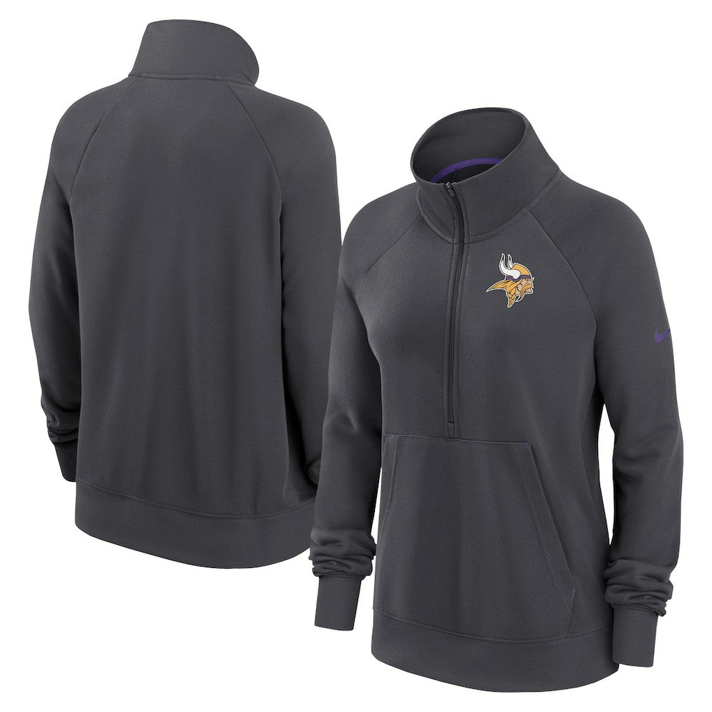 Women's Premium Raglan Performance Half-Zip Sweatshirt - Minnesota Vikings Sweatshirts