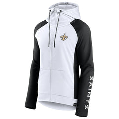 Women's End Around Lightweight Raglan Full-Zip Hoodie Jacket - New Orleans Saints Hoodies