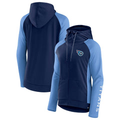 Women's End Around Lightweight Raglan Full-Zip Hoodie Jacket - Tennessee Titans Hoodies