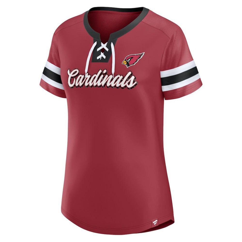 Women's Original State Lace-Up T-Shirt - Arizona Cardinals T-shirts