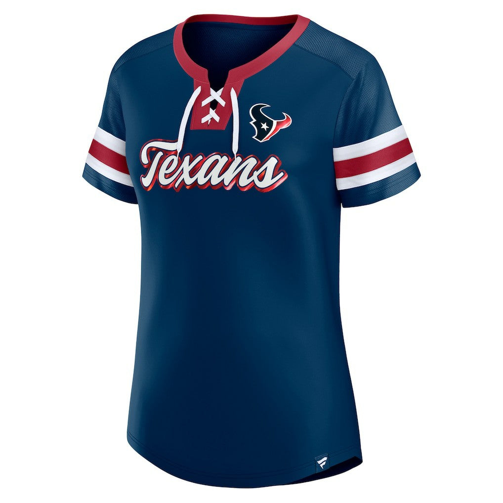 Women's Original State Lace-Up T-Shirt - Houston Texans T-shirts