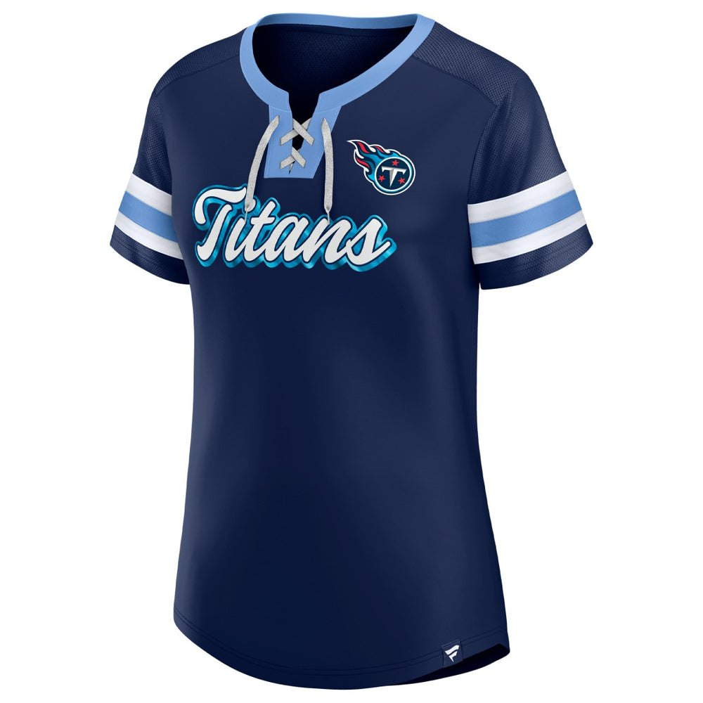 Women's Original State Lace-Up T-Shirt - Tennessee Titans T-shirts