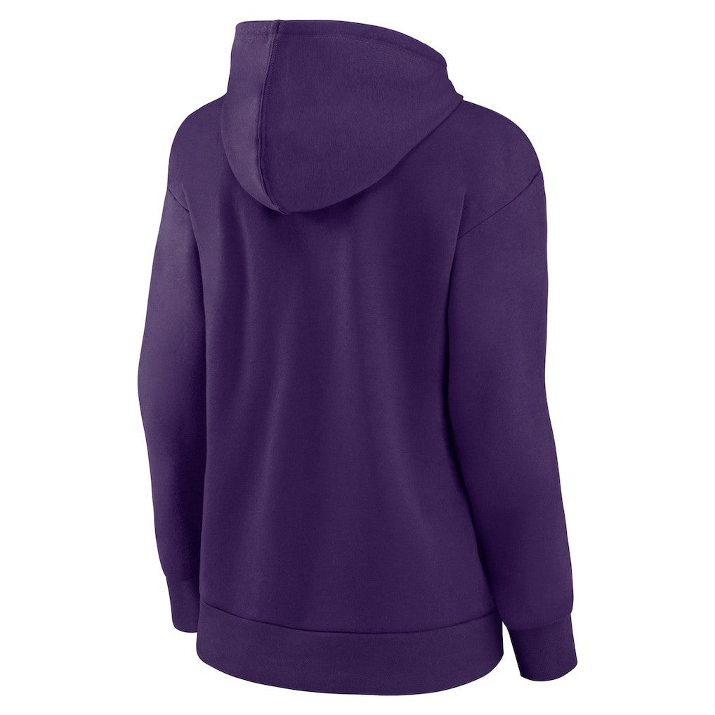 Women's Iconic Cotton Fleece Checklist Pullover Hoodie - Baltimore Ravens Hoodies