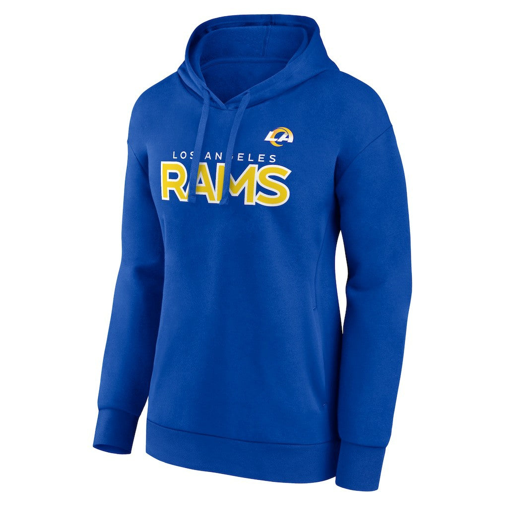 Women's Iconic Cotton Fleece Checklist Pullover Hoodie - Los Angeles Rams Hoodies