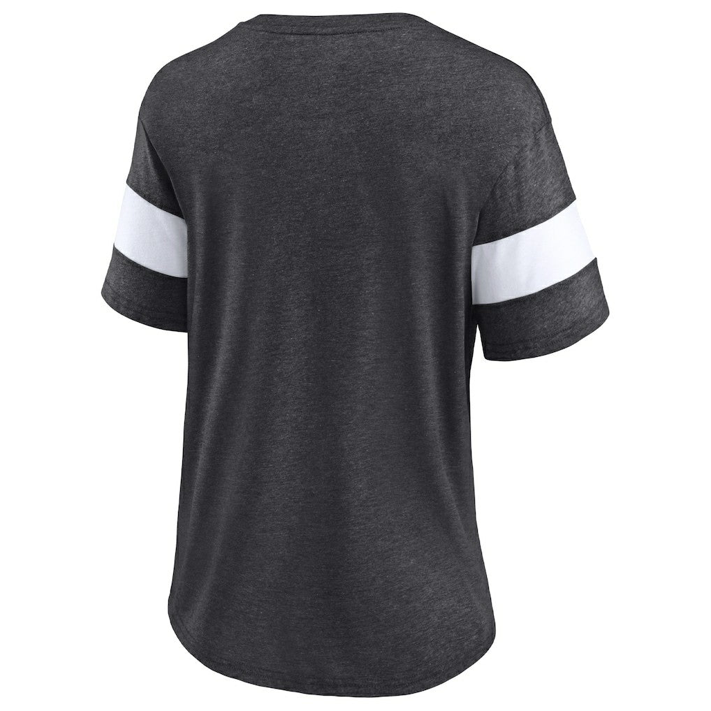 Women's Distressed Team Tri-Blend V-Neck T-Shirt - New Orleans Saints T-shirts