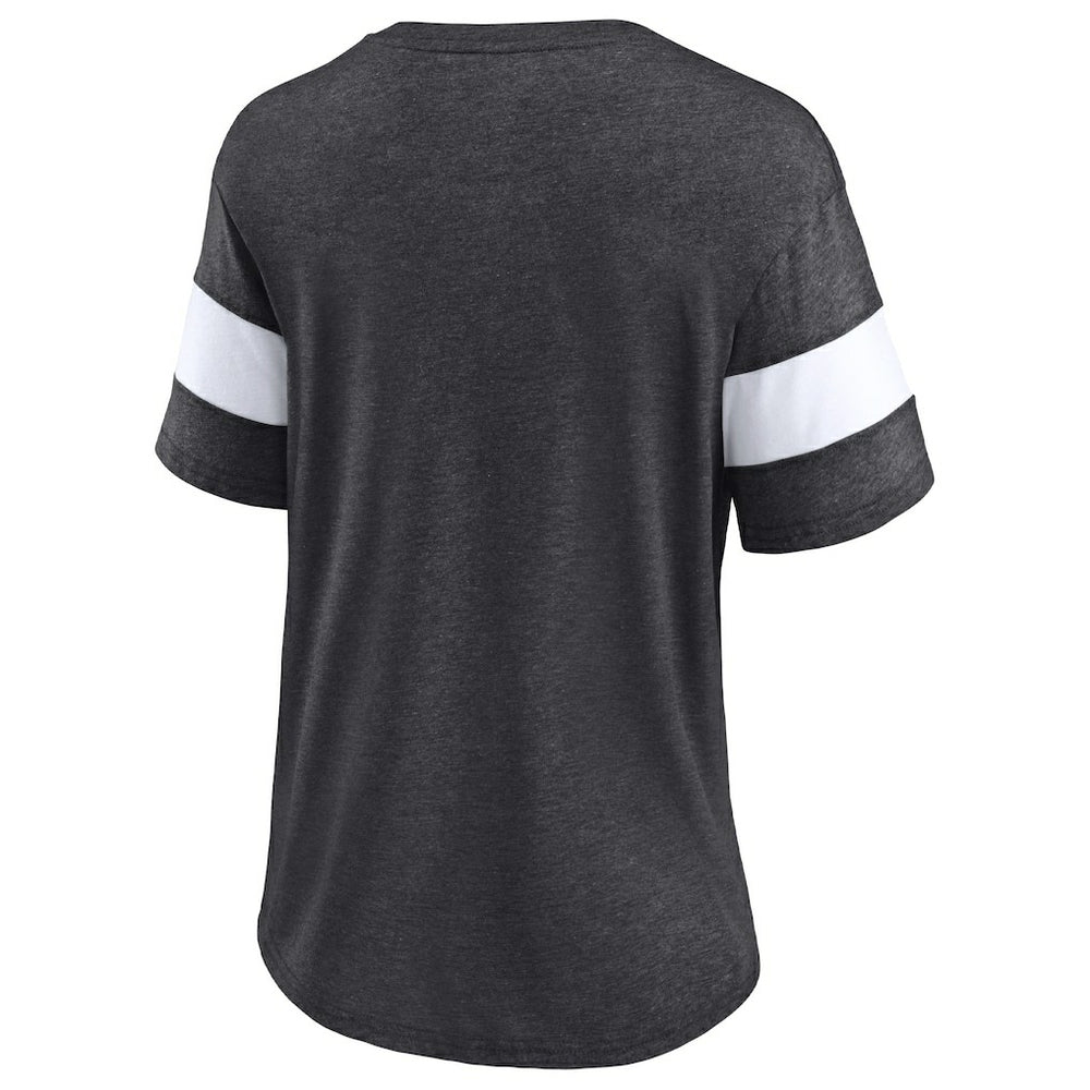 Women's Distressed Team Tri-Blend V-Neck T-Shirt - New Orleans Saints T-shirts