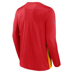 NHL Calgary Flames Fanatics Authentic Pro Rink Performance Long Sleeve T-Shirt