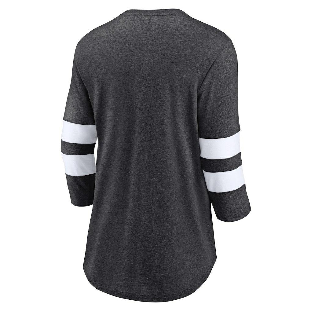 Women's Primary Logo 3/4 Sleeve Scoop Neck T-Shirt - Las Vegas Raiders T-shirts
