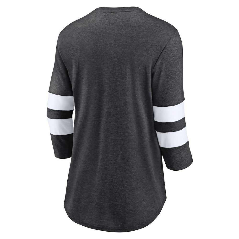 Women's Primary Logo 3/4 Sleeve Scoop Neck T-Shirt - Las Vegas Raiders T-shirts