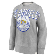 Women's Jump Distribution Tri-Blend Pullover Sweatshirt - Los Angeles Rams Pullover