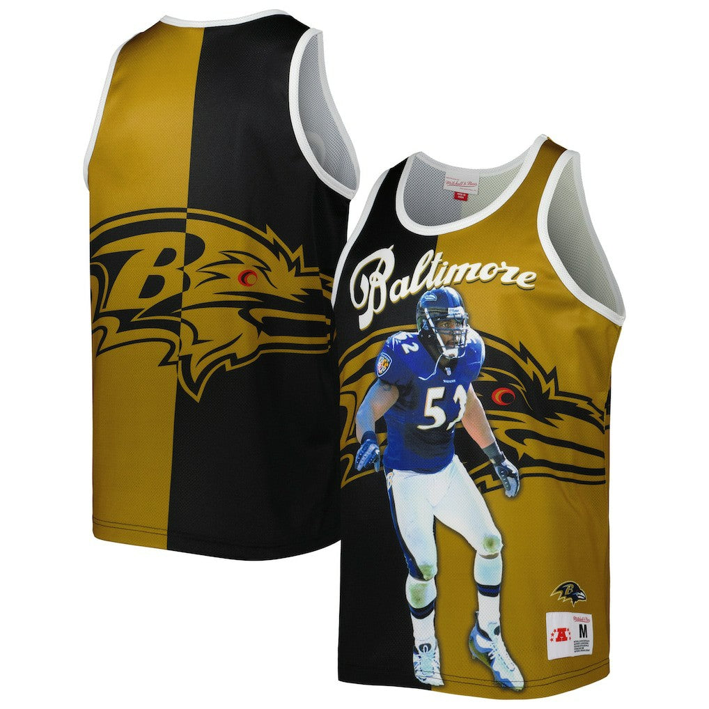 Ray Lewis  Retired Player Graphic Tank Top - Baltimore Ravens Tops