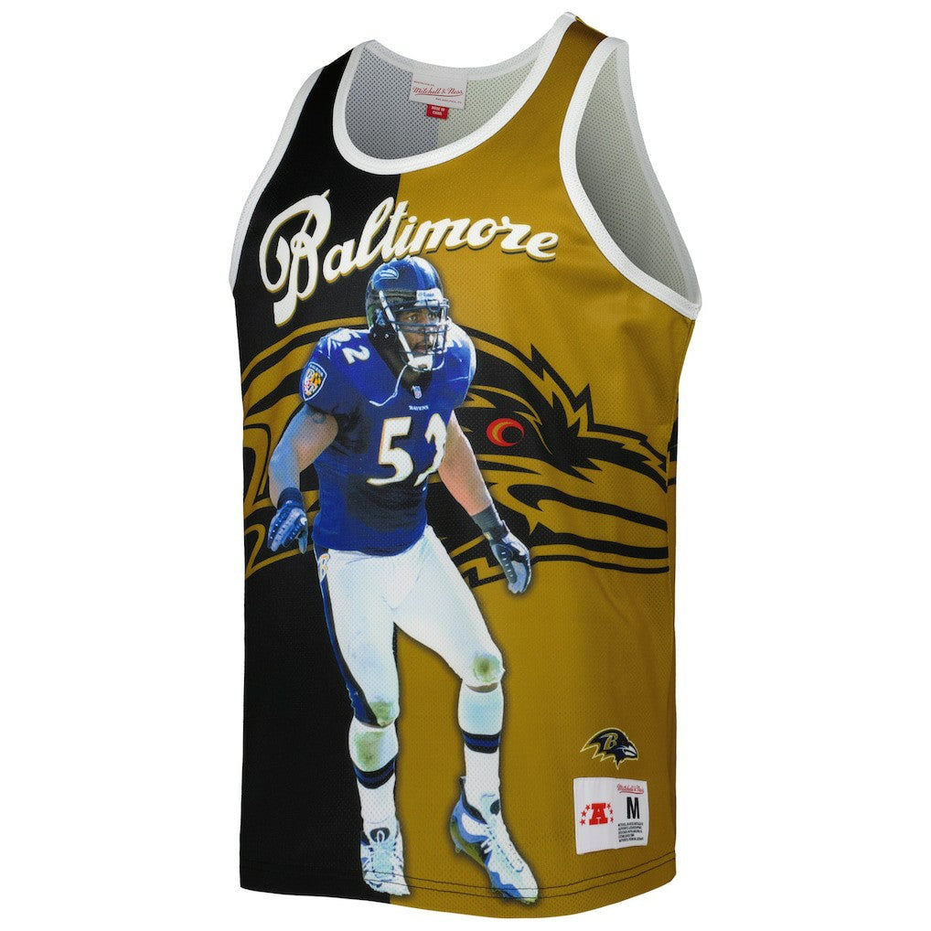 Ray Lewis  Retired Player Graphic Tank Top - Baltimore Ravens Tops