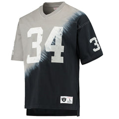 Bo Jackson  Retired Player Name & Number Diagonal Tie-Dye V-Neck T-Shirt - Las Vegas Raiders T-shirts