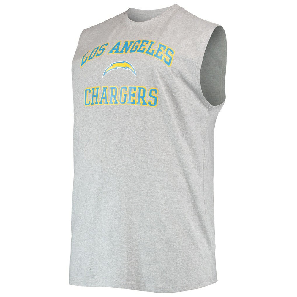 Justin Herbert  Big & Tall Player Name & Number Muscle Tank Top - Los Angeles Chargers Tops