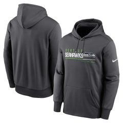 Prime Logo Name Split Pullover Hoodie - Seattle Seahawks Hoodies