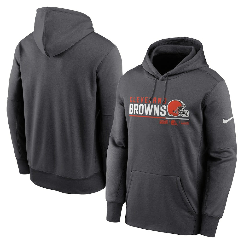 Prime Logo Name Split Pullover Hoodie - Cleveland Browns Hoodies