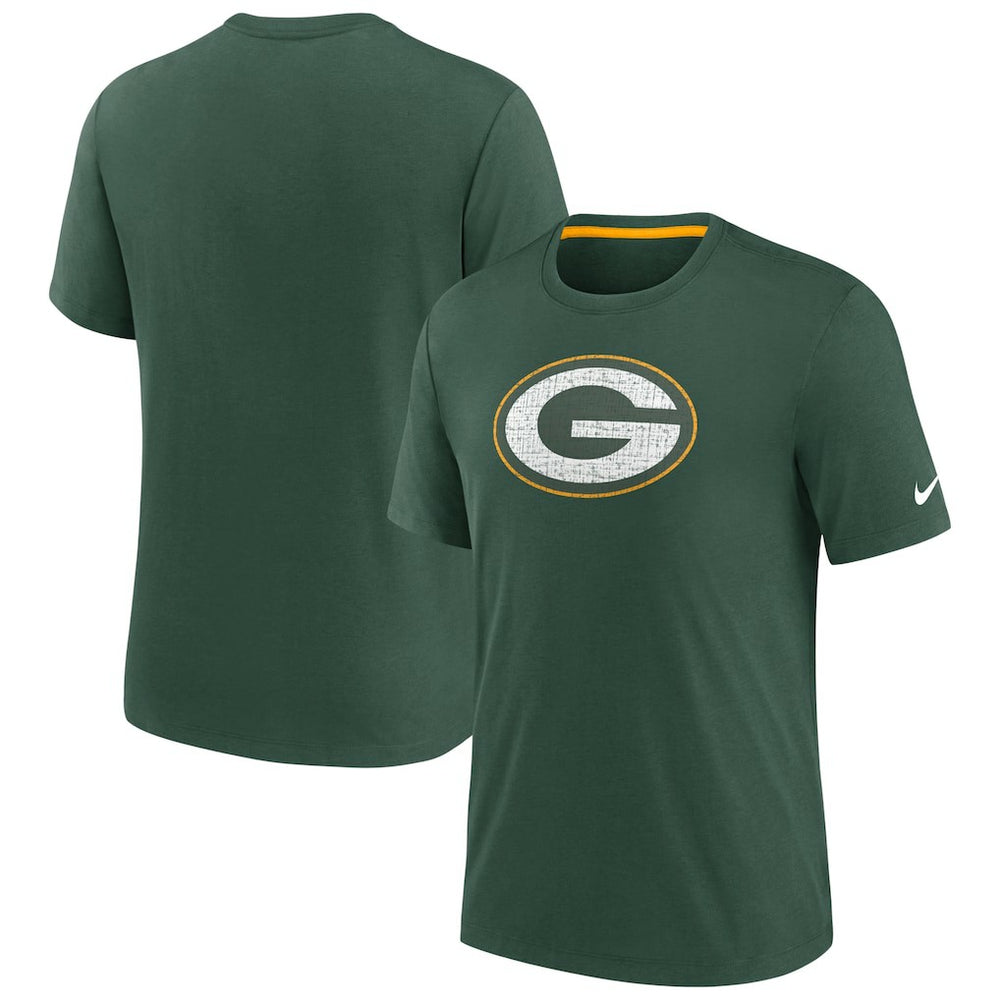 Rewind Playback Logo Tri-Blend T-Shirt - Green Bay Packers T-shirts