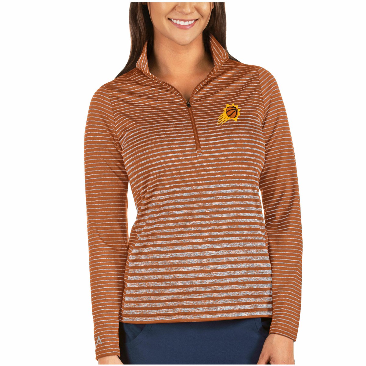 Phoenix Suns Antigua Women's Pace Half-Zip Pullover Jacket