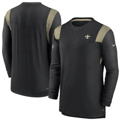 Sideline Tonal Logo Performance Player Long Sleeve T-Shirt - New Orleans Saints T-shirts