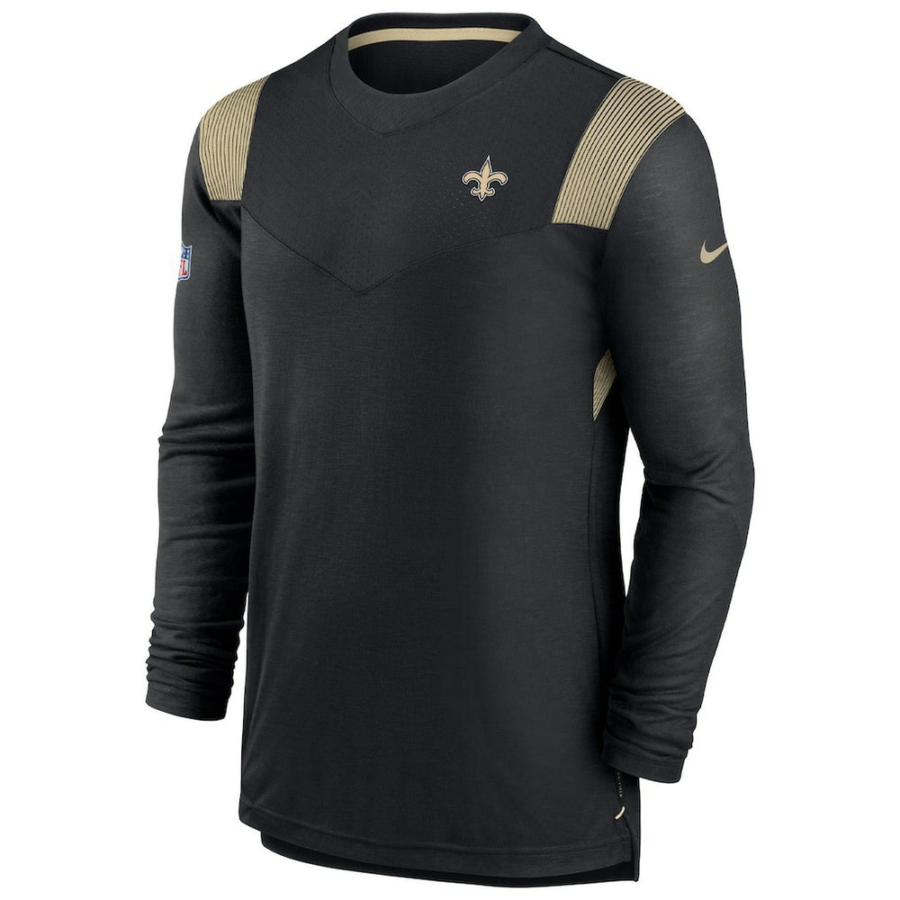 Sideline Tonal Logo Performance Player Long Sleeve T-Shirt - New Orleans Saints T-shirts
