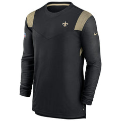 Sideline Tonal Logo Performance Player Long Sleeve T-Shirt - New Orleans Saints T-shirts