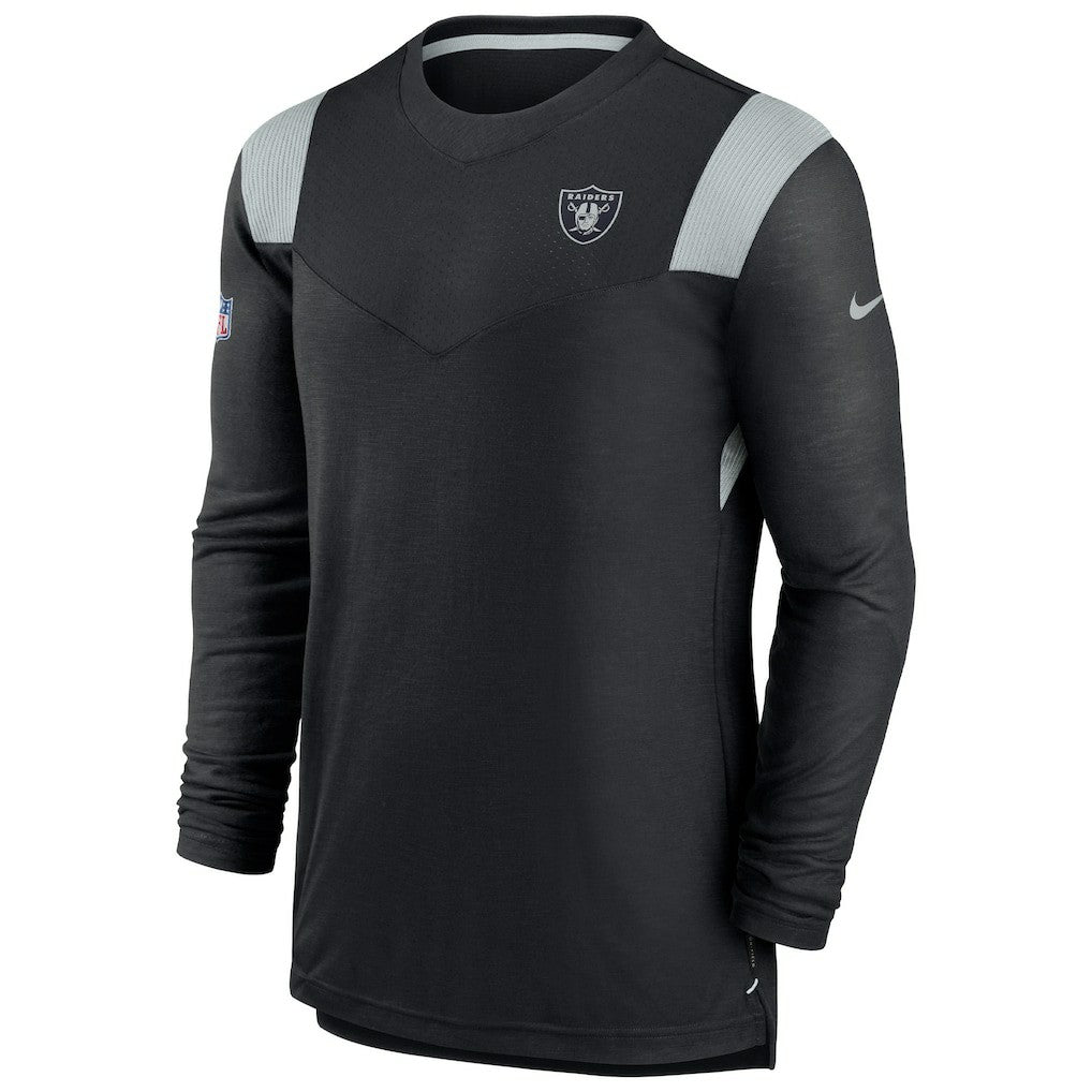 Sideline Tonal Logo Performance Player Long Sleeve T-Shirt - Las Vegas Raiders T-shirts