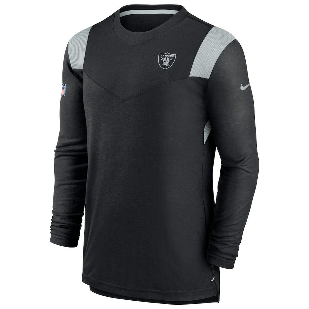 Sideline Tonal Logo Performance Player Long Sleeve T-Shirt - Las Vegas Raiders T-shirts