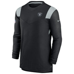 Sideline Tonal Logo Performance Player Long Sleeve T-Shirt - Las Vegas Raiders T-shirts