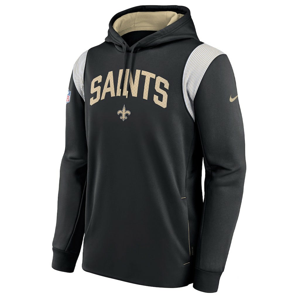 Sideline Athletic Stack Performance Pullover Hoodie - New Orleans Saints Hoodies