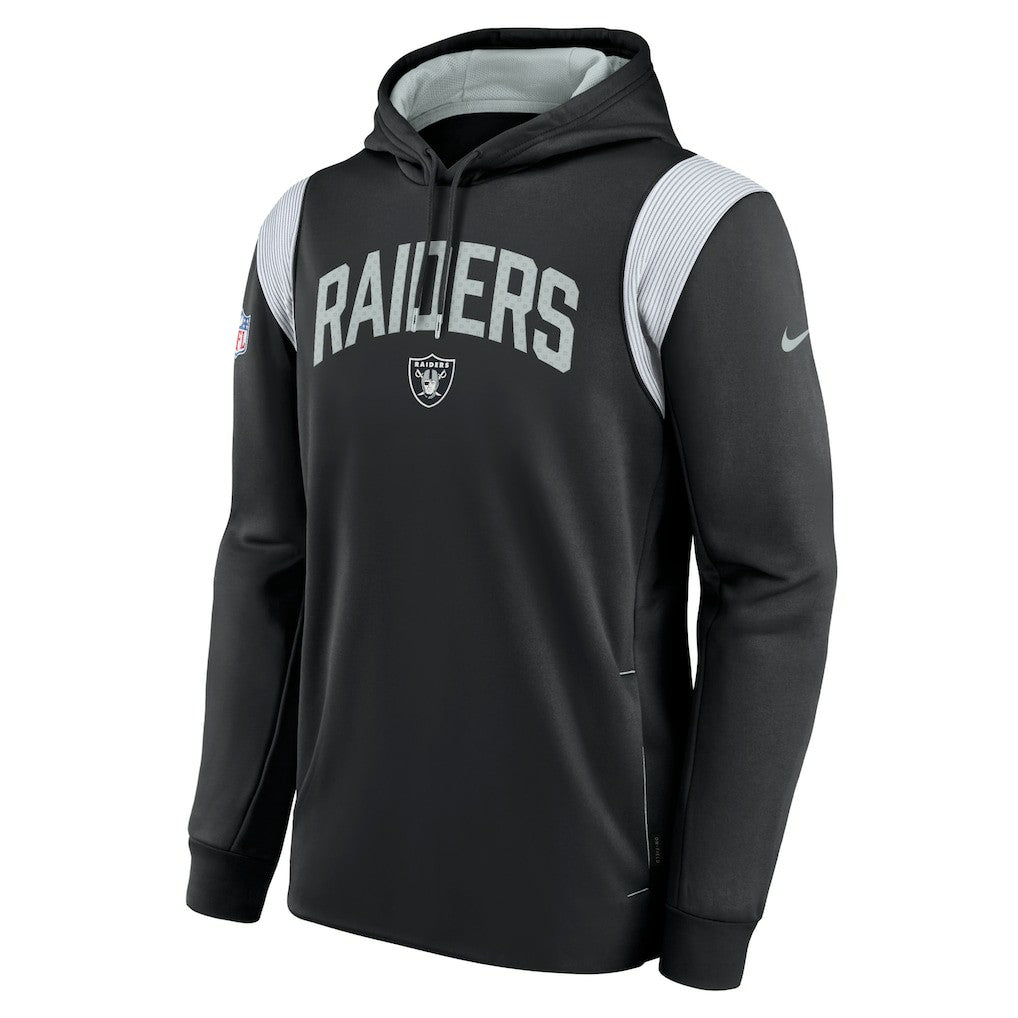 Sideline Athletic Stack Performance Pullover Hoodie - Las Vegas Raiders Hoodies