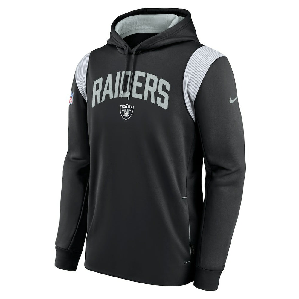 Sideline Athletic Stack Performance Pullover Hoodie - Las Vegas Raiders Hoodies