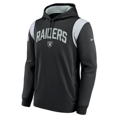 Sideline Athletic Stack Performance Pullover Hoodie - Las Vegas Raiders Hoodies
