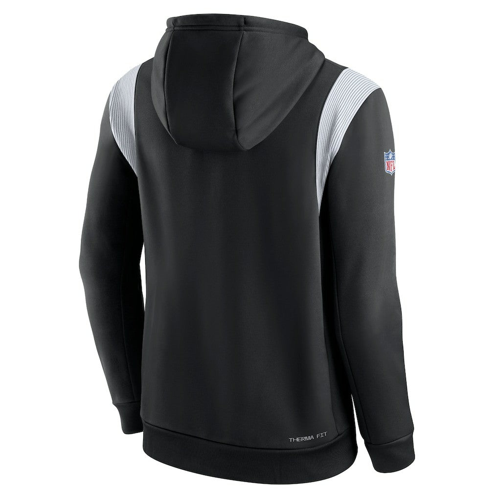 Sideline Athletic Stack Performance Pullover Hoodie - Las Vegas Raiders Hoodies