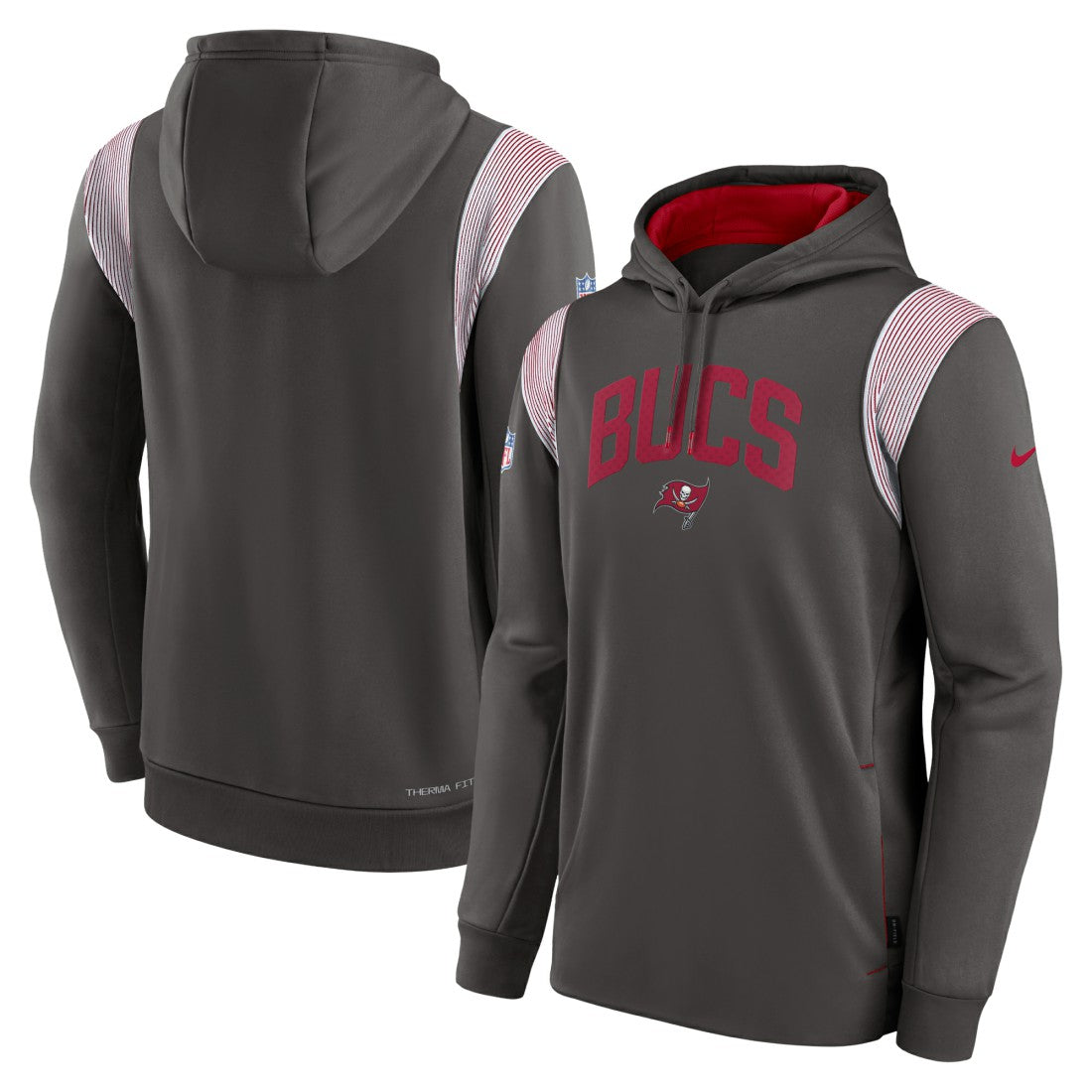 Sideline Athletic Stack Performance Pullover Hoodie - Tampa Bay Buccaneers Hoodies