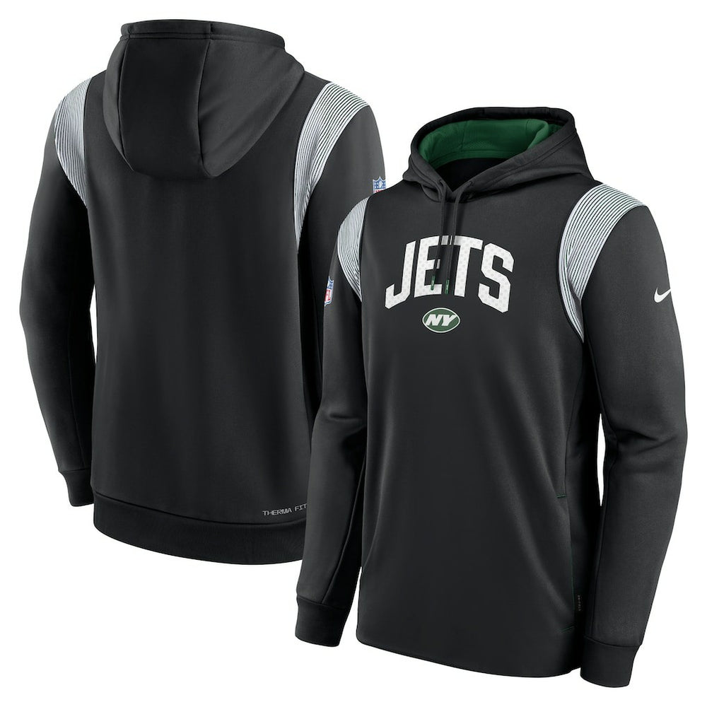 Sideline Athletic Stack Performance Pullover Hoodie - New York Jets Hoodies