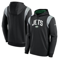 Sideline Athletic Stack Performance Pullover Hoodie - New York Jets Hoodies