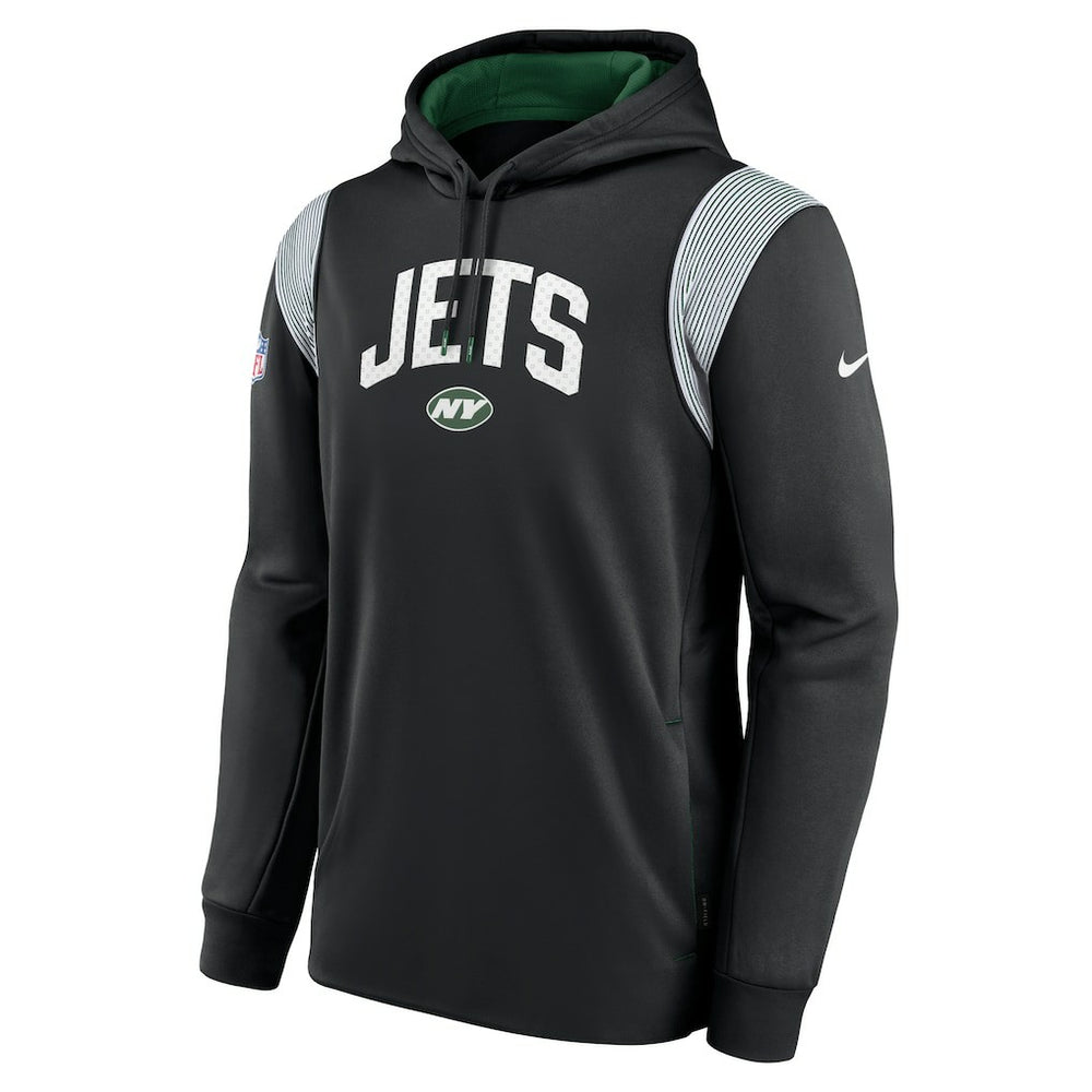 Sideline Athletic Stack Performance Pullover Hoodie - New York Jets Hoodies