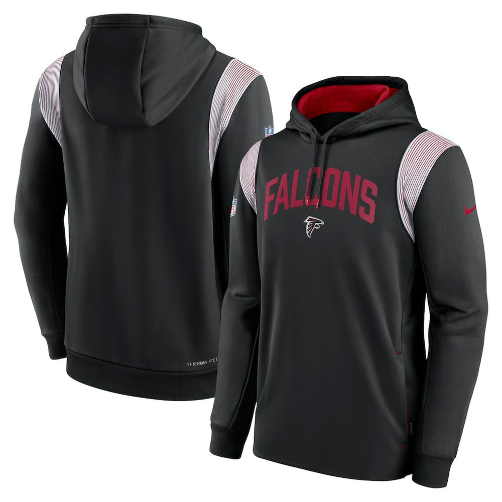 Sideline Athletic Stack Performance Pullover Hoodie - Atlanta Falcons Hoodies