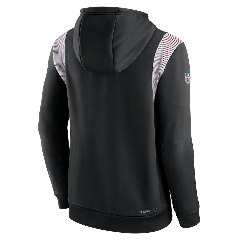 Sideline Athletic Stack Performance Pullover Hoodie - Atlanta Falcons Hoodies