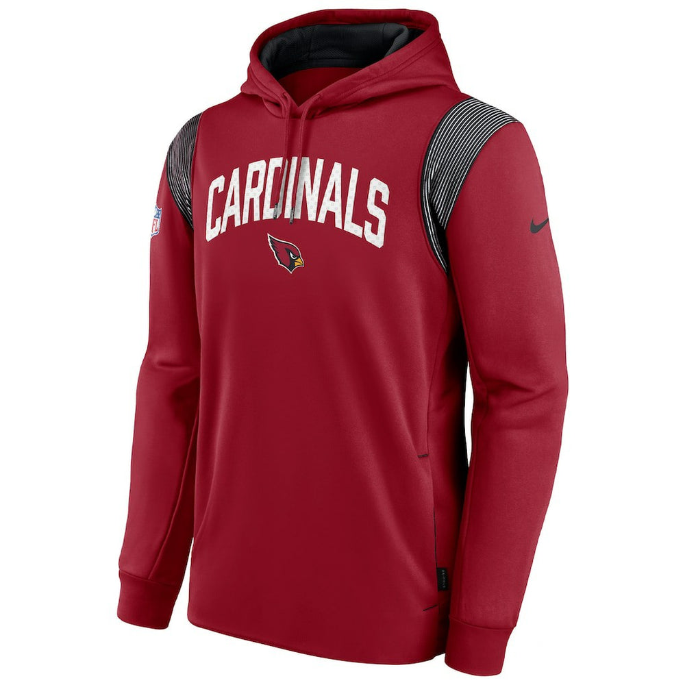 Sideline Athletic Stack Performance Pullover Hoodie - Arizona Cardinals Hoodies