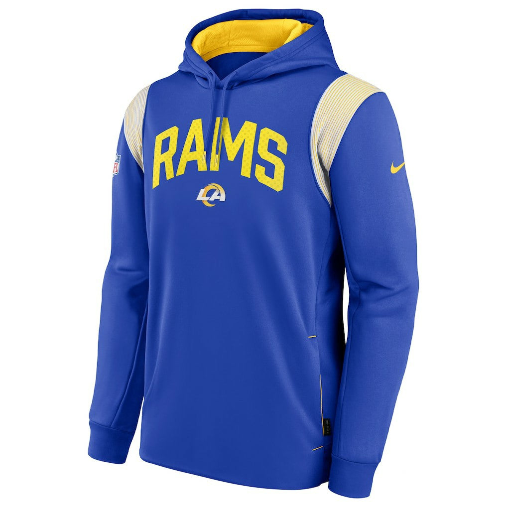 Sideline Athletic Stack Performance Pullover Hoodie - Los Angeles Rams Hoodies