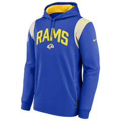 Sideline Athletic Stack Performance Pullover Hoodie - Los Angeles Rams Hoodies