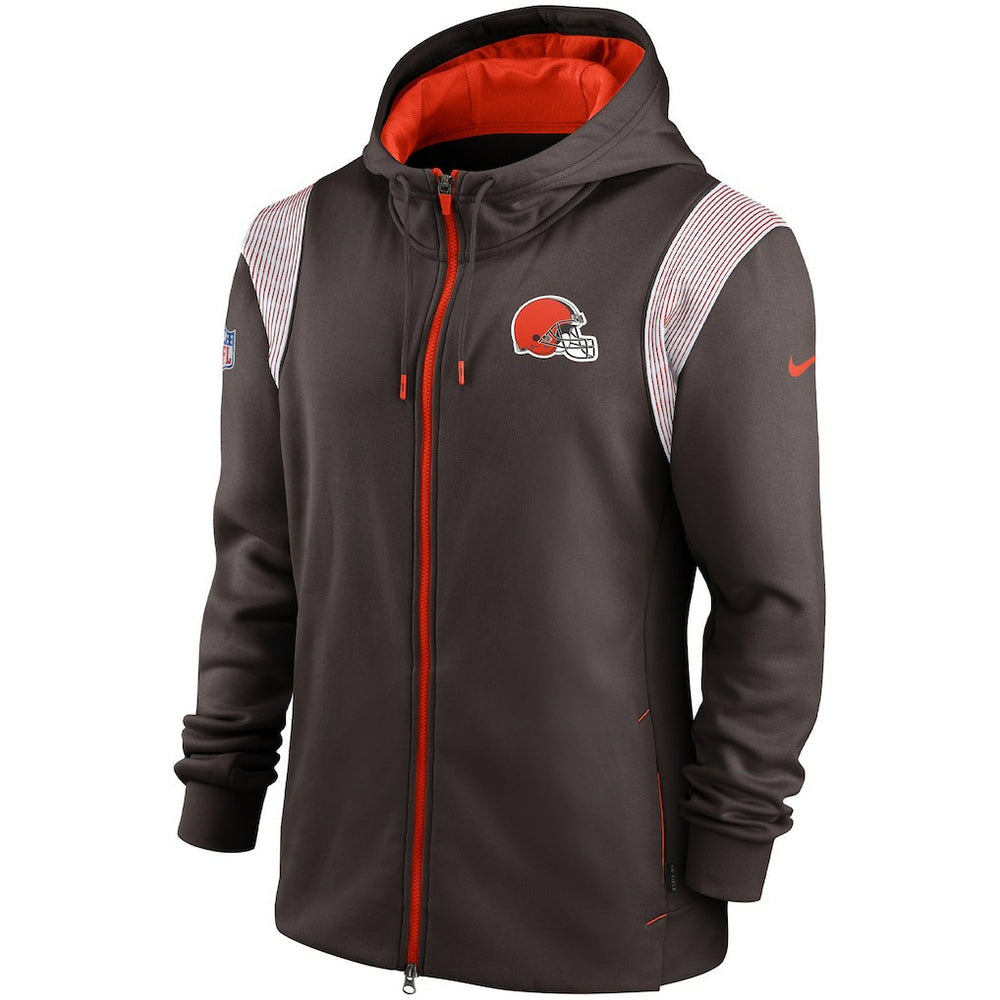 Performance Sideline Lockup Full-Zip Hoodie - Cleveland Browns Hoodies